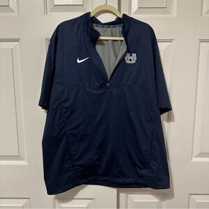 NWT Nike Hot Jacket Utah State Aggies Men's Large 1/4 Zip Pullover NCAA Team Fit